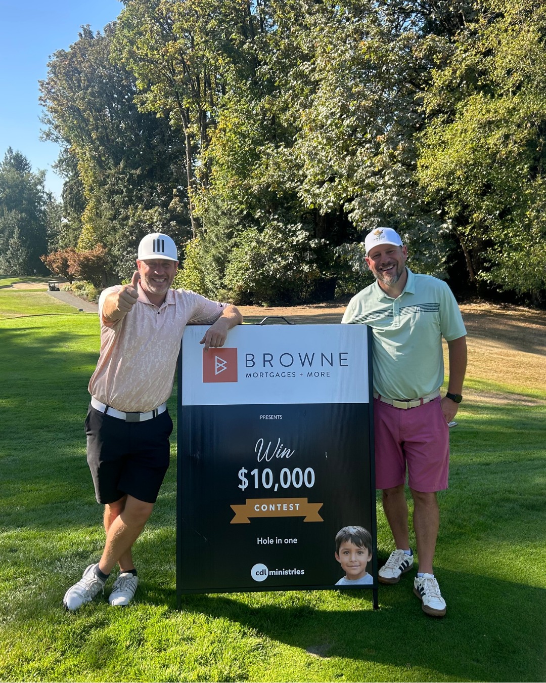 We had a blast sponsoring the $10,000 Hole-in-One Contest in support of CDL Ministries. Great weather, great people, and plenty of golfers stepping up to see if today was their lucky day. And...it almost was!We love getting out of the office and supporting events that bring our community together!#BrowneMortgage #CommunityMatters #HoleInOne #GolfDay #FraserValley #BrowneMortgagesAndMore